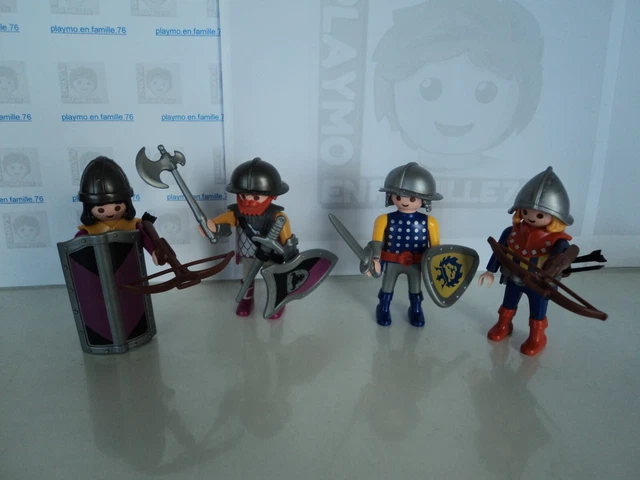 Lot Playmobil Vintage Médiéval - Catapulte, Barbare, épée, Set 4438 De 2005, Occasion