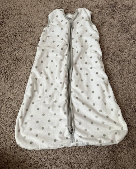 Saco de dormir Halo x Pottery Barn niños pequeño pequeño 0-6 meses puntos grises blancos