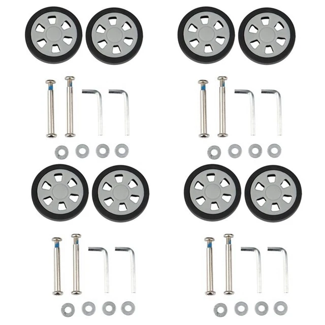 2Xt Suitcase Pulley Rollers Mute Wheel Wear-Resistant Parts Repair 55X12Mm M9K4)