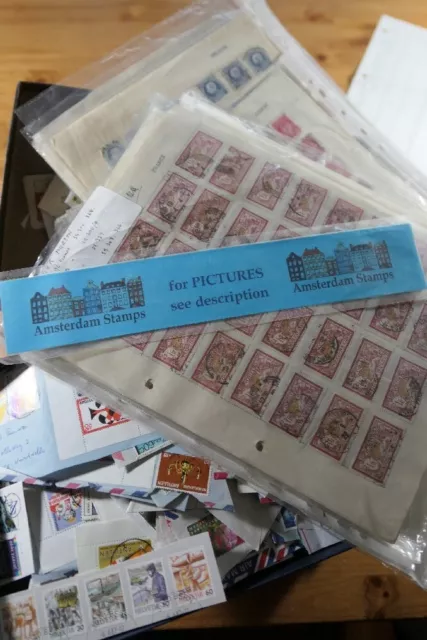 Worldwide huge lot - modern stamps on paper + semi classic in large numbers