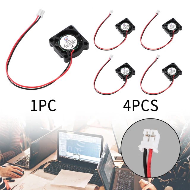 2 Pin Wire Brushless DC Cooling Blower Fan 5V 0.12A 2507S 25x25x7mm AUS