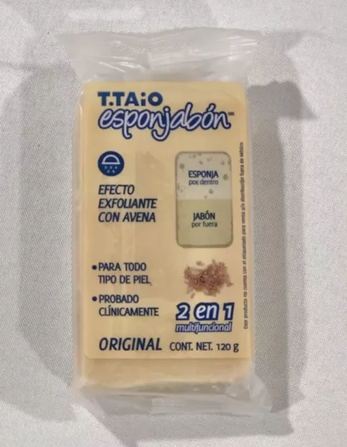 T.Taio Esponjabon Original 2-in-1 Efecto Exfoliante Con Avena Producto De Mexico