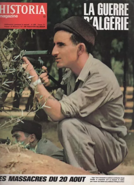 Historia Magazine La Guerre D'algerie N° 206, 1971,Les Massacres Du 20 Aout