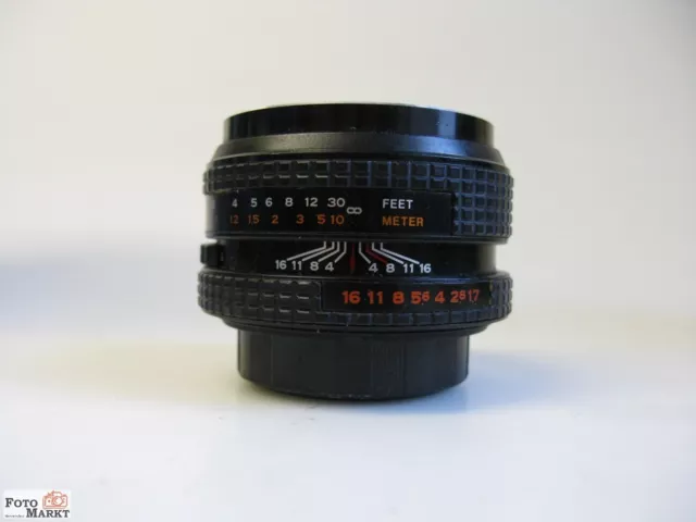 Hanimex Hanimar 50 mm 1:1,7 M-42 Standard Objektiv lens M42 Gewinde