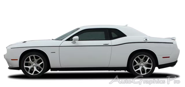 FOR 2011-2023 Dodge Challenger Body SXT SIDE STRIPE Decals Vinyl Graphic