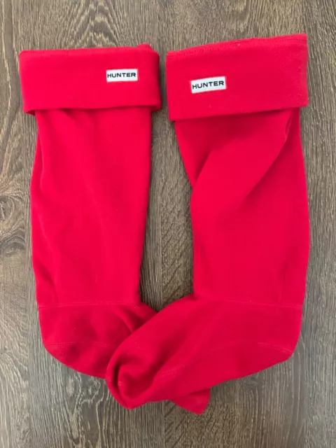 HUNTER Wellington Stiefelsocken L ROT