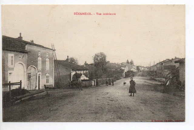 BENAMENIL Meurthe et moselle CPA 54 vue interieure du village