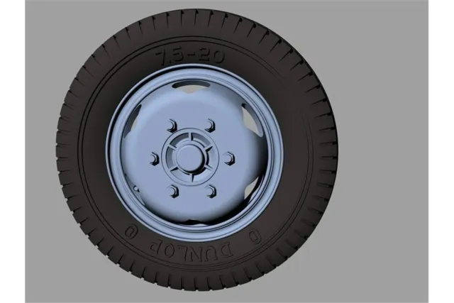 RE35-375, Opel Blitz road wheels early (commercial pattern) , PANZER ART , 1:35