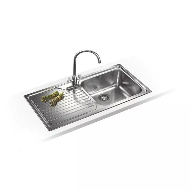 Franke Sink Inset Kitchen Stainless Steel 1 Bowl 1000 x 500mm Left-Hand Drainer