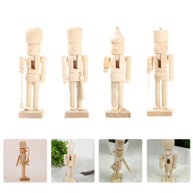 Burattini Schiaccianoci Legno Schiaccianoci Natale Figure Modello Natale