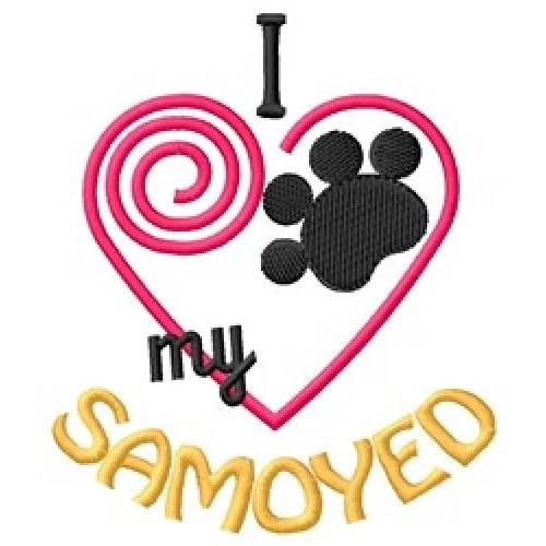 I "Heart" My Samoyed Fleece Jacket 1446-2 Size S - XXL