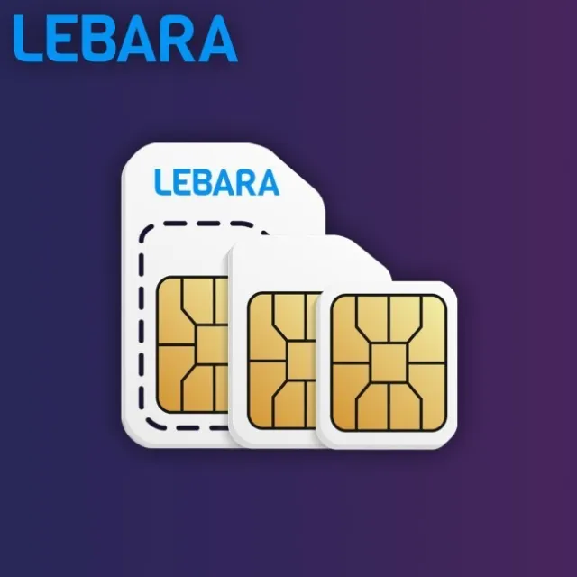 LEBARA SIM Card PAYG Nano Micro Standard TRIO SIM CARD UK Pay As You Go Only 99p