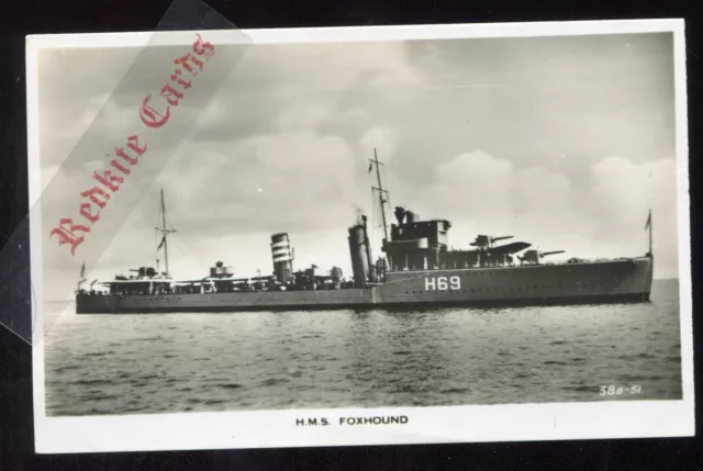 Navy H.M.S Foxhound Later Canadian Navy (RP Late 1930's)