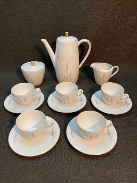 Vintage Seltmann Weiden K "Roma" Pattern 13 Piece Tea Coffee Set C.1949-54