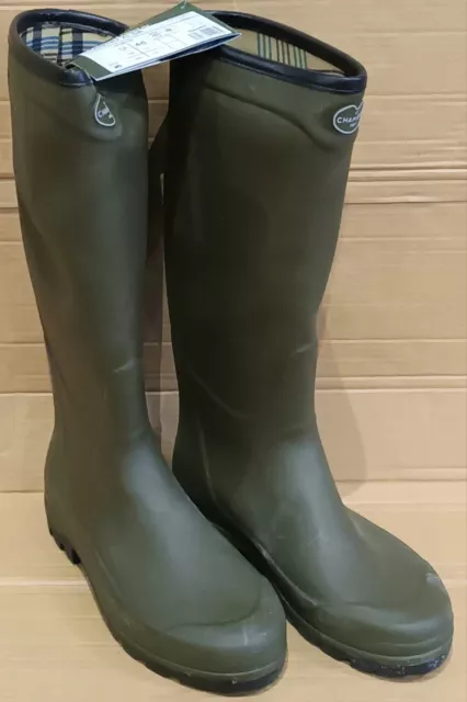 Le Chameau Country XL DA (UK 11) Jersey Wellingtons Wellies (Vert C) - NEW