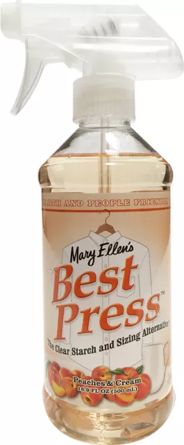2 Pack Mary Ellen's Best Press Clear Starch Alternative 16.9oz-Peaches & Cream 6