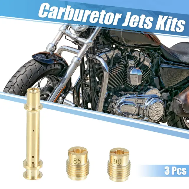 Carburetor Jet Kit for Honda Motorbike Carb 168 Main Jets Pilot Jets Brass 3pcs