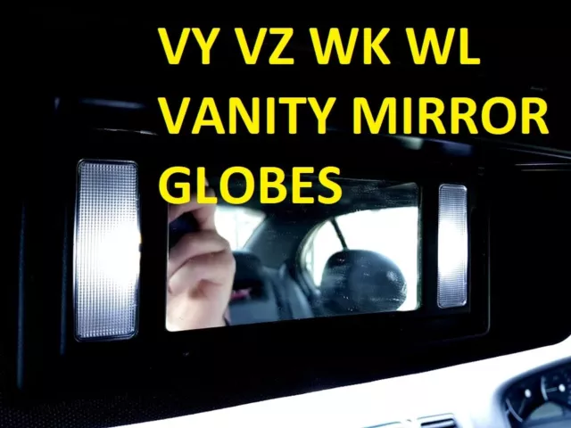 LED Sun Visor Vanity Mirror Globes for VY VZ Holden Calais SS HSV WK WL WHITE X4
