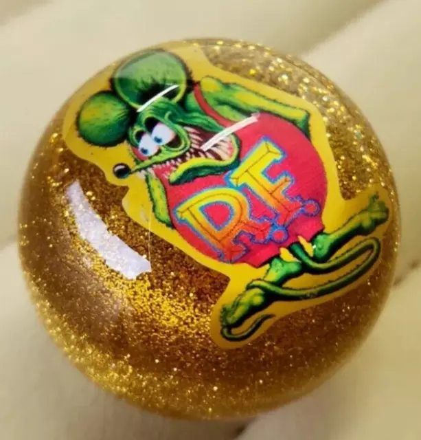 JDM Shift Knob Rat Fink Custom Glitter Shift Knob Hot Rod, Rat Rod, Mooneyes