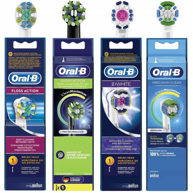 Juego de 4 cabezales de cepillo de dientes para Oral-B Floss, Precision, 3D...