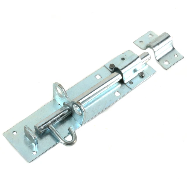 8" BRENTON BOLT Heavy Duty Zinc Plated Garden Gate Shed Door Security Padbolt