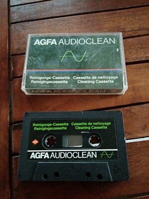 agfa audio clean cassette de nettoyage CASSETTE AUDIO TAPE audioclean k7 