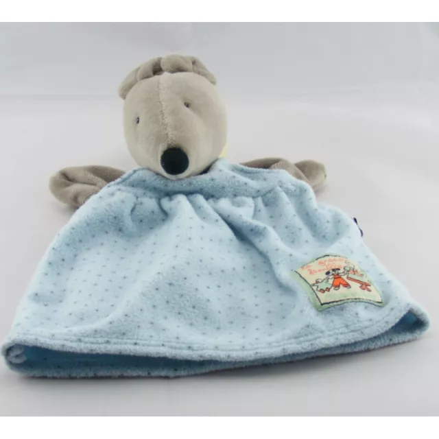 Doudou marionnette souris grise la grande famille MOULIN ROTY LOT DE 2 - 2270