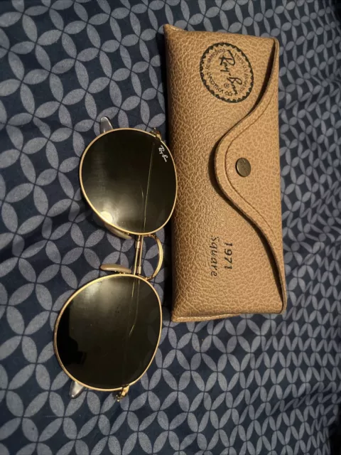 Ray-Ban Round Metal Legend Gold Men's Sunglasses - Gold Frame with Green Classic