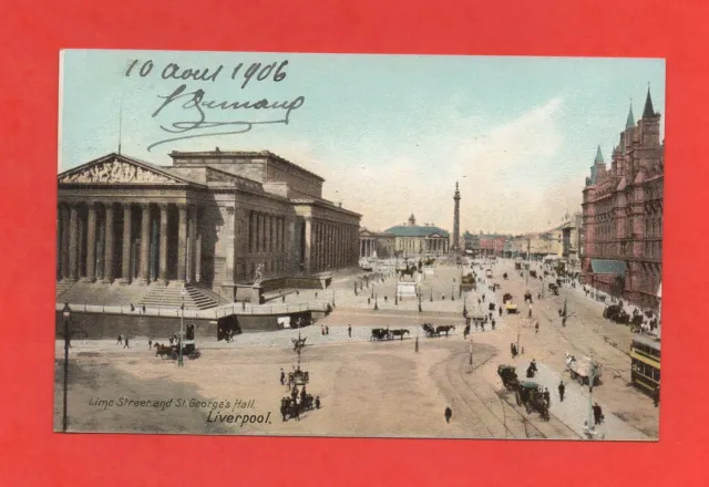 Royaume Uni - LIVERPOOL - Lime street and St Georges Hall   (K4161)