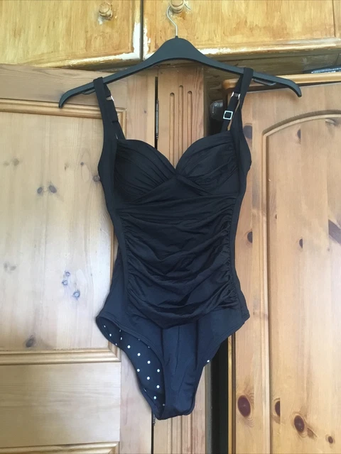 Costume da nuoto imbottito nero donna M&S taglia 10