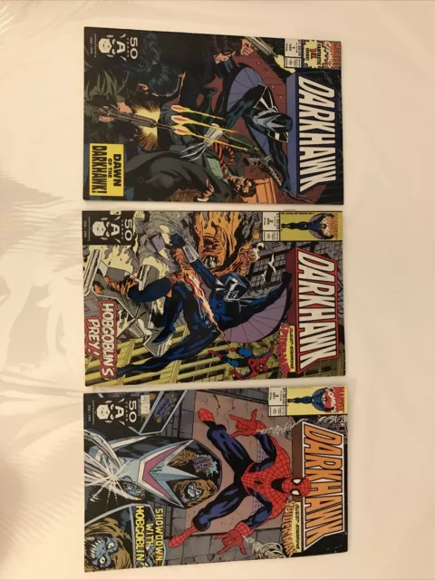 Darkhawk # 1, 2 & 3 1st Appearance & Origin of Darkhawk Marvel Comics 1991
