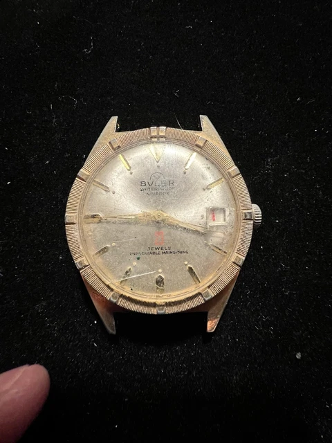 Montre Collier Vintage Buler 17 Rubis - Mécanique à Remontage Manuel, Fonctionnelle