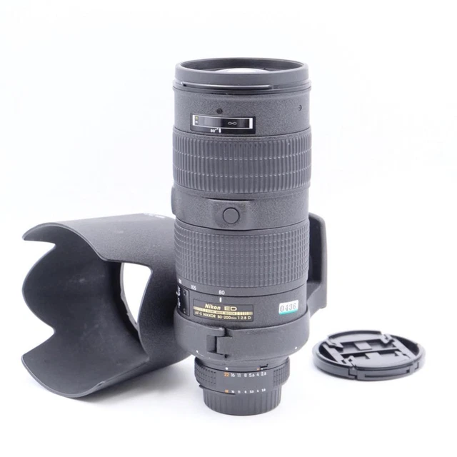 "AS-IS" Nikon ED AF-S NIKKOR 80-200mm f/2.8 D Lens + Hood - MUST READ! (0436)