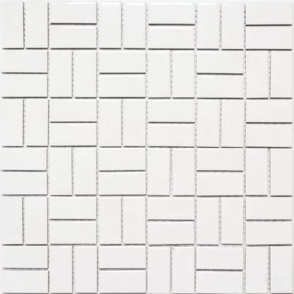 Mosaïque Céramique Moulin à Vent Blanc Brillant Küchenfliese Tuile de Mur Mos