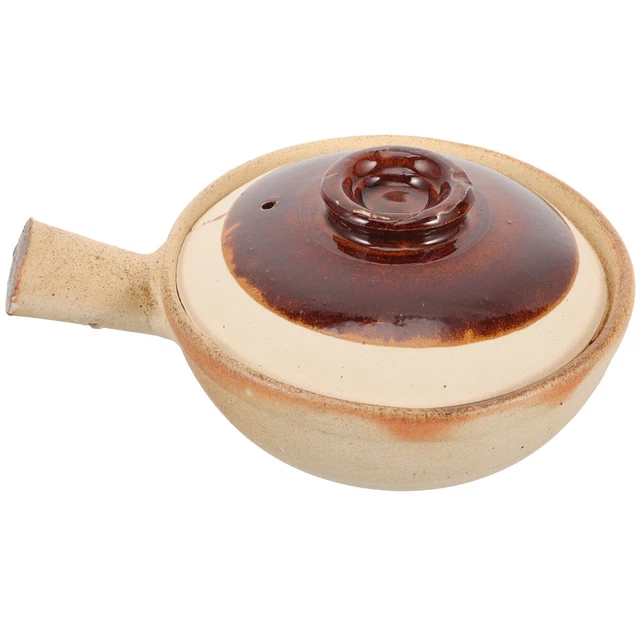 Pentola In Ceramica Cinese 3,4L: Casseruola In Argilla Per Zuppe, Riso E Carni – Adatta A Gas, Elettrico E Forno