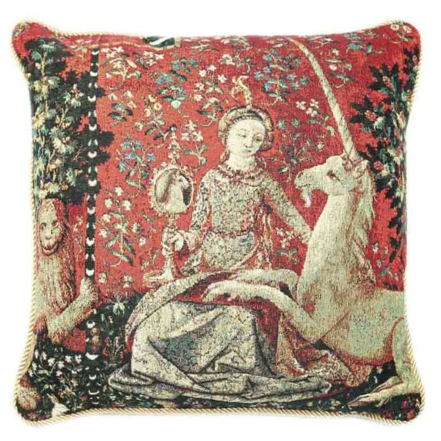 Jacquard Weave Tapestry Pillow Cover Lady&Unicorn Sofa Cushion Covers Sight