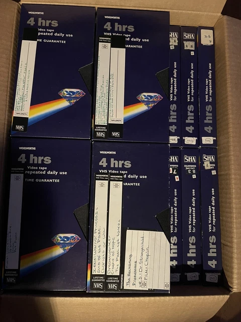 Used Vhs Tapes Box Of 26 Bundle List In Description 17 34 Picclick Uk