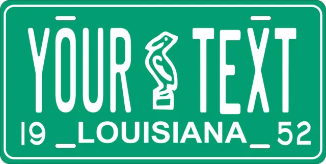 Louisiana 1952 License Plate Personalized Custom Car Bike Motorcycle Moped Tag