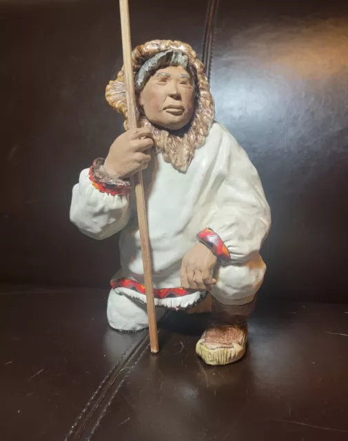 C. Alan Johnson Figure TINGOOK 1966 REPAIRED Vintage Eskimo AS IS