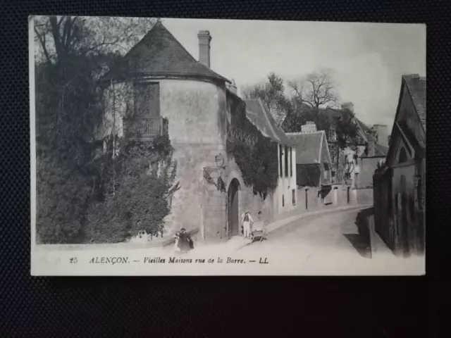 CPA 61 ALENCON - Vieilles Maisons - Rue de la Barre