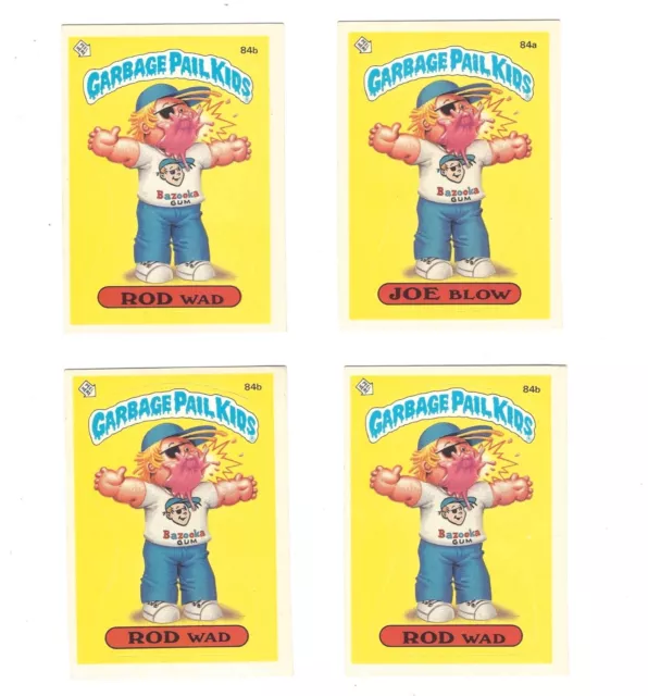 1986 Garbage Pail Kids OS3 GPK (32) Cards 2 *No Copyright ROY Bot & Karate KATE