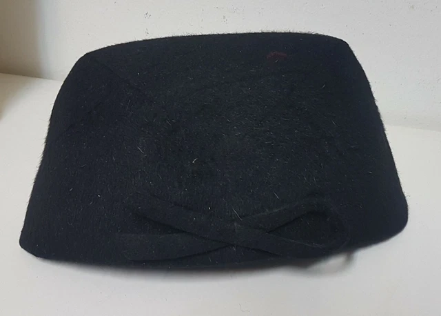 Chapeau Vintage BIBI Pour Femme Avec Voile Noir - Style Ancien Français - Occasion Très Bon état