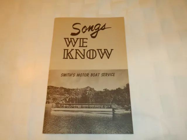 Vintage Songs We Know, Smith's Motor Boat Service, Hawiian, No Date
