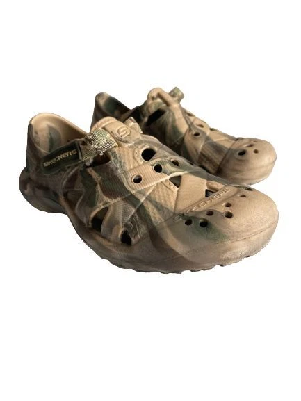 Skechers Size 3 Camo Print Rubber Slip-on Shoes