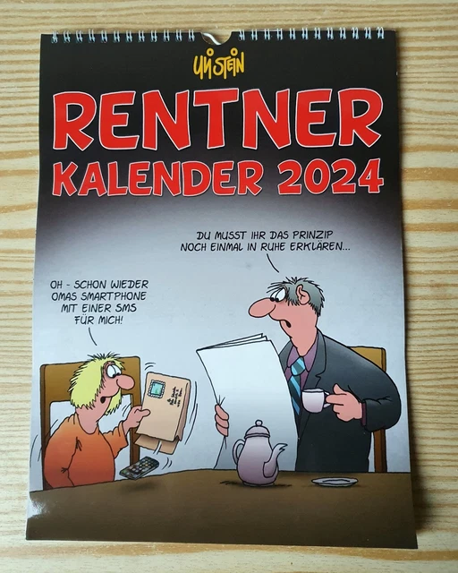 ULI STEIN KALENDER / Rentner-Kalender / Monatskalender 2024 * Neuwertig