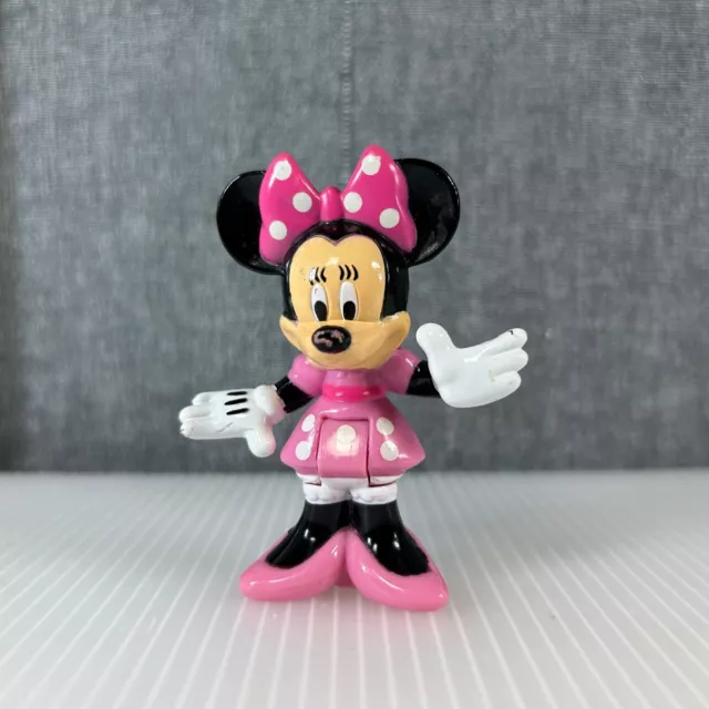 Walt Disney Mickey Mouse Clubhouse Minnie Mouse Pink Dress 2.5" Figure Mattel
