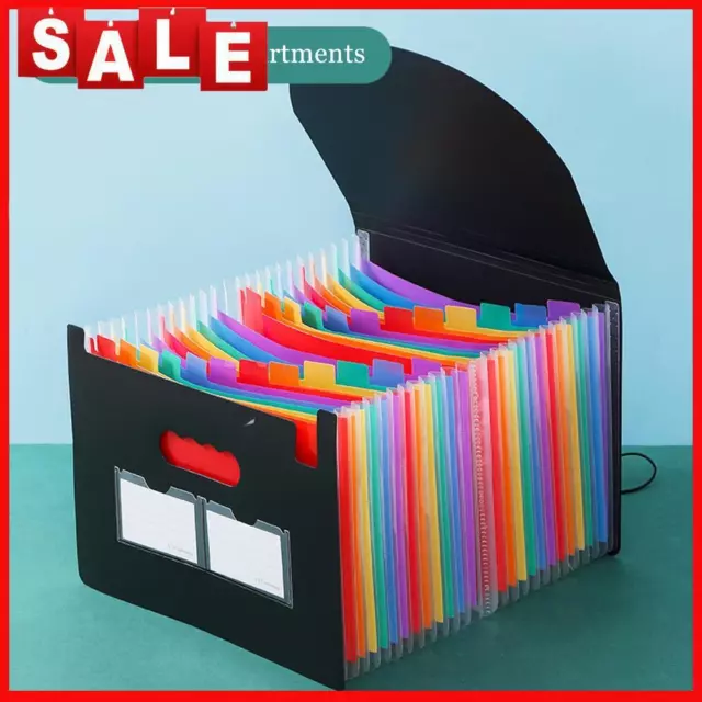 A4 Expanding File Folder with 25 Pockets Paper Document Organizer (25 Pockets)