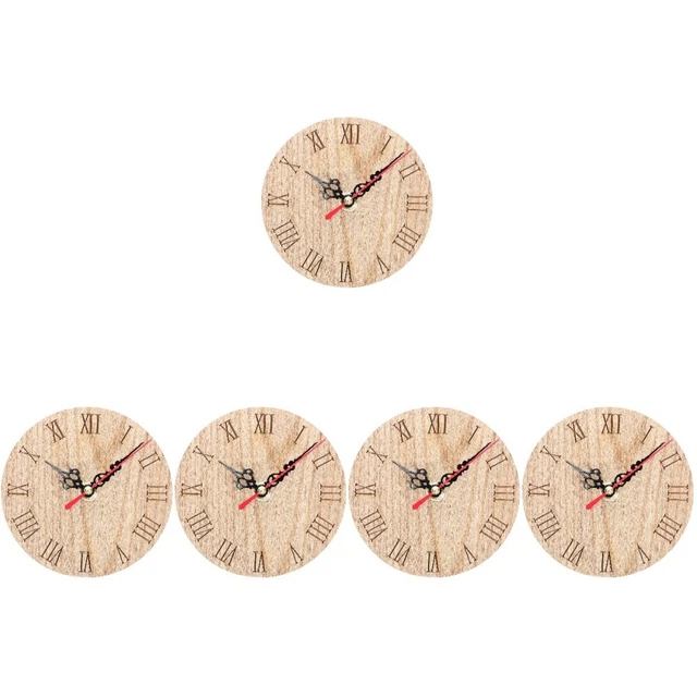 Horloge De Bureau Vintage En Bois Massif – Fabriquée à Moscou (URSS) – Mouvement Mécanique