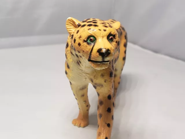 Cheetah Animal Figure Realistic Toy Wildlife AAA Large 7.5" Hard Rubber