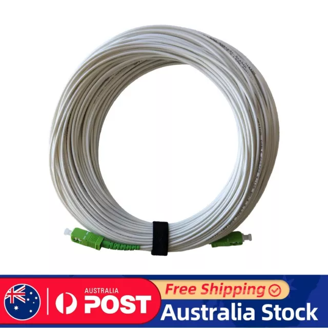 SC/APC-SC/APC SM 9/125 G657A2 SX 2.0mm LSZH White Fibre Optic Patch Cord